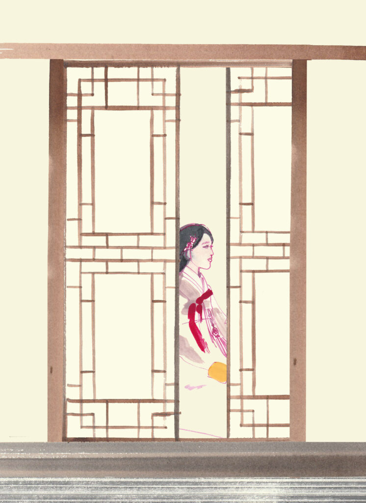 hanok illustration for design agencies architectural illustration