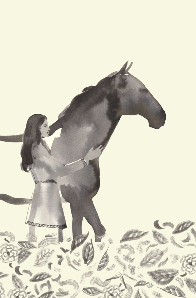 horse illustration love Ink illustration artist